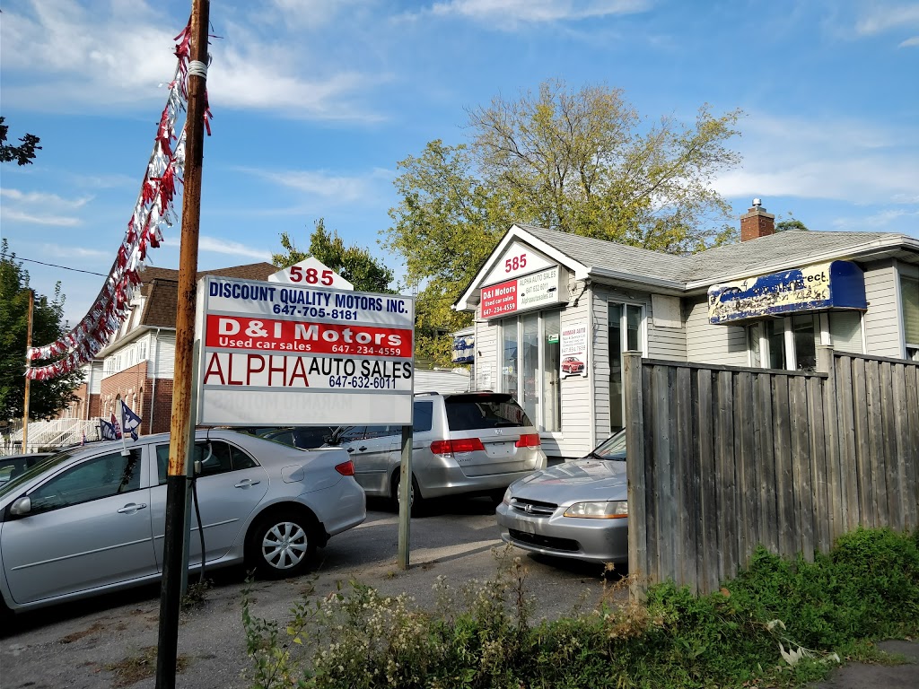 Discount Quality Motors Inc. | 585 Kennedy Rd, Scarborough, ON M1K 2B2, Canada | Phone: (647) 705-8181