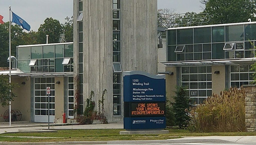 Mississauga Fire Station 106 | 1355 Winding Trail, Mississauga, ON L4Y 2V1, Canada | Phone: (905) 615-3377