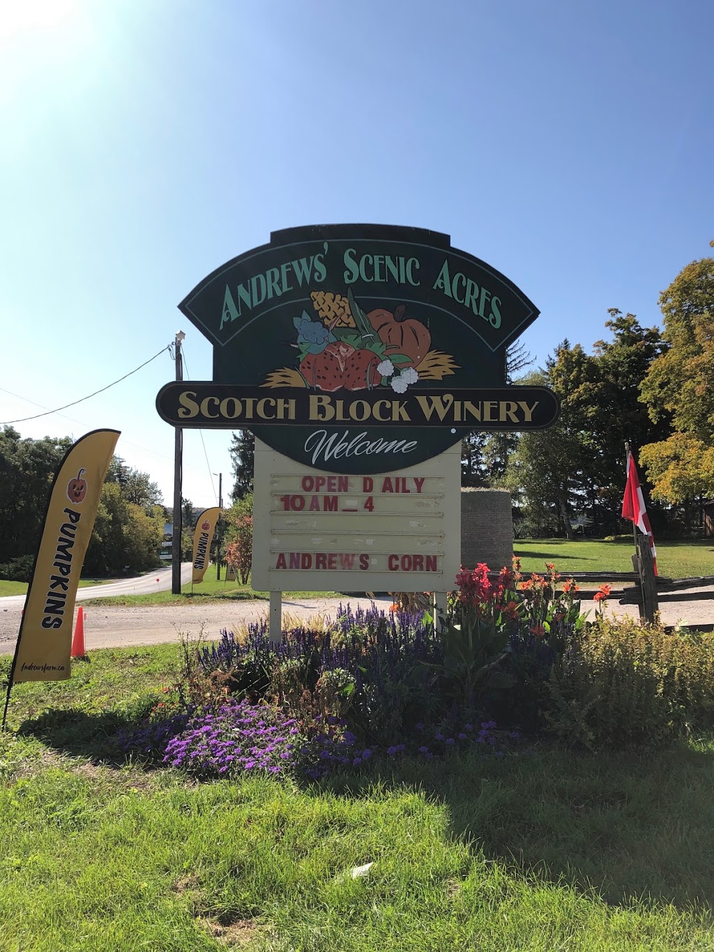 Andrews’ Scenic Acres & Scotch Block Winery | 9365 10 Side Rd, Milton, ON L9T 2X9, Canada | Phone: (905) 878-5807