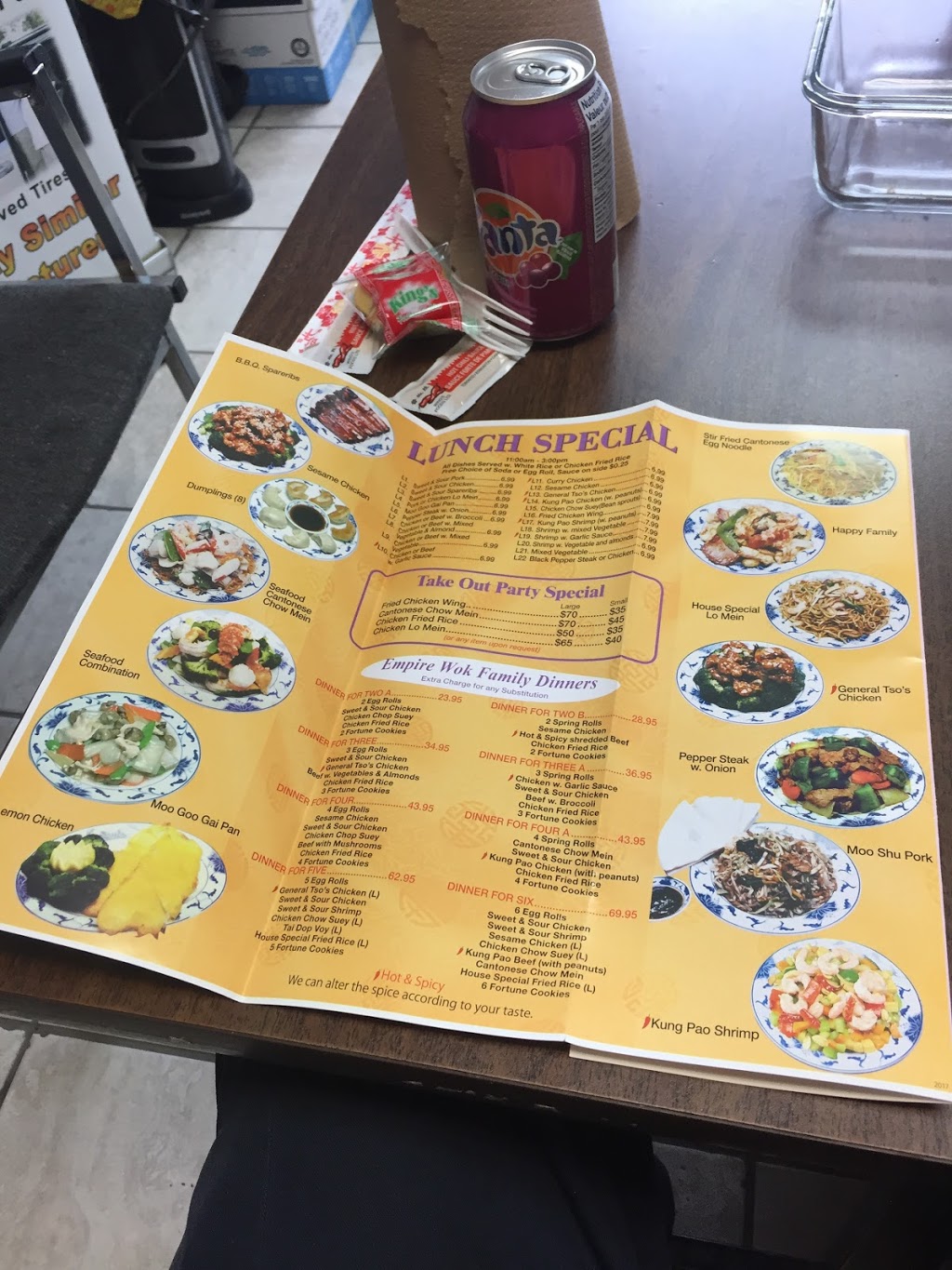 Empire Wok | 970 Southdown Rd, Mississauga, ON L5J 2Y4, Canada | Phone: (905) 855-8898