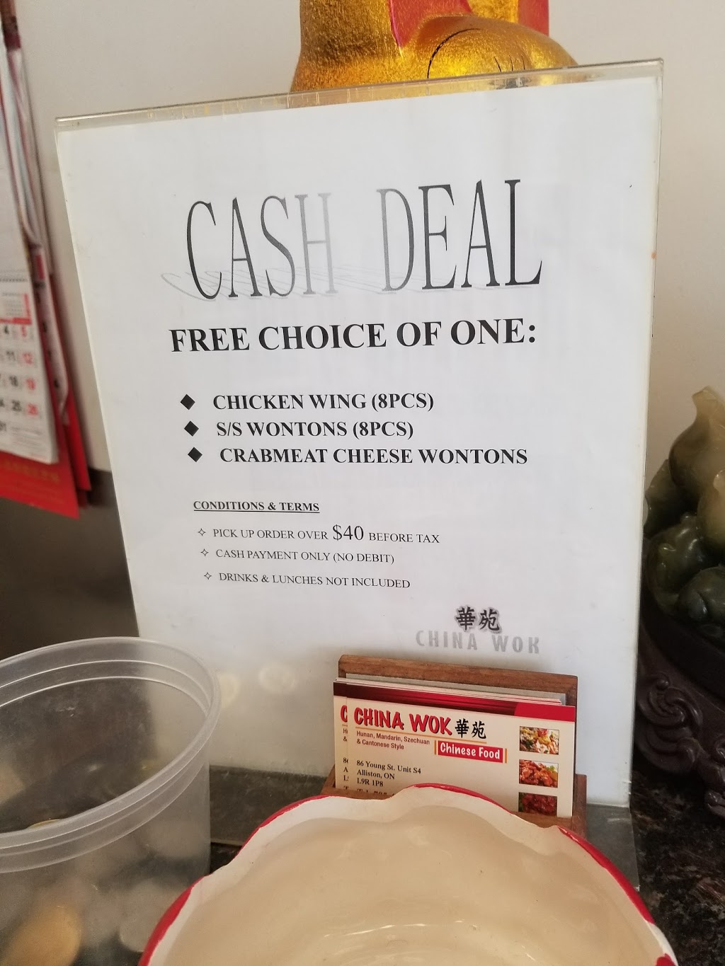 China Wok | 86 Young St S4, Alliston, ON L9R 1P8, Canada | Phone: (705) 434-0888