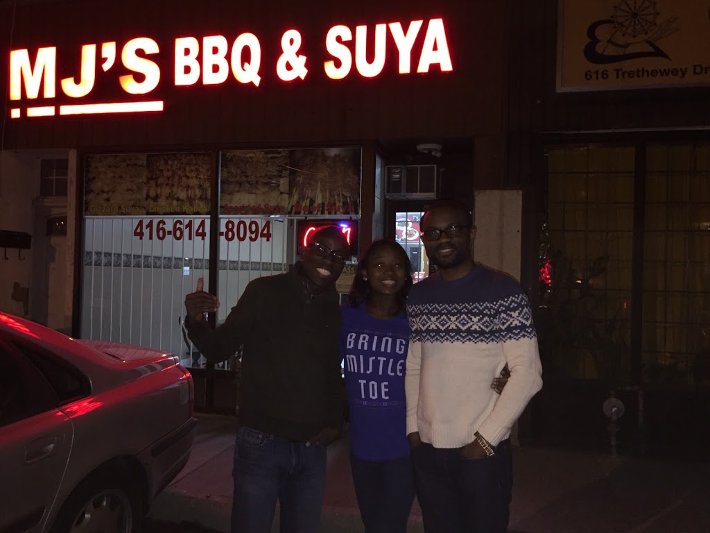 Mjs Bbq & Suya | 618 Trethewey Dr, North York, ON M6M 4C3, Canada | Phone: (416) 614-8094