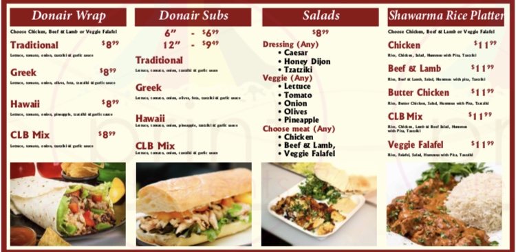 Tilbury Shop Donair | 7550 76 St #2, Delta, BC V4G 1K6, Canada | Phone: (604) 940-8300