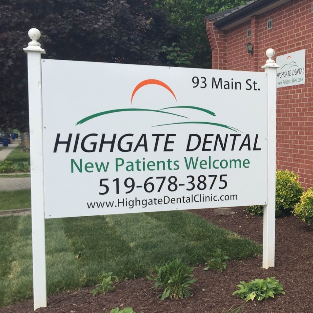 Highgate Dental clinic | 93 Main St E, Highgate, ON N0P 1T0, Canada | Phone: (519) 678-3875