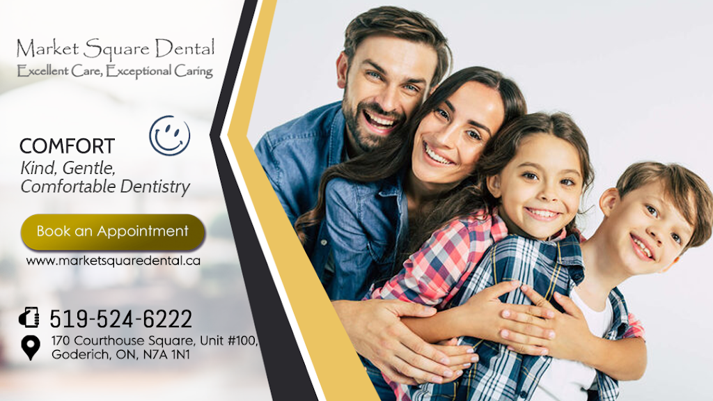 Market Square Dental | 170 Courthouse Square, Goderich, ON N7A 1N1, Canada | Phone: (519) 524-6222