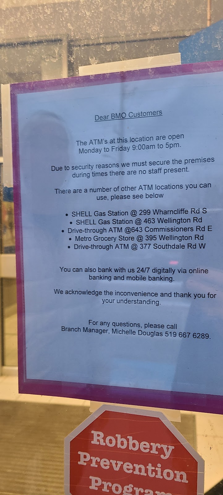BMO Bank of Montreal | 457 Wharncliffe Rd S, London, ON N6J 2M8, Canada | Phone: (519) 667-6224
