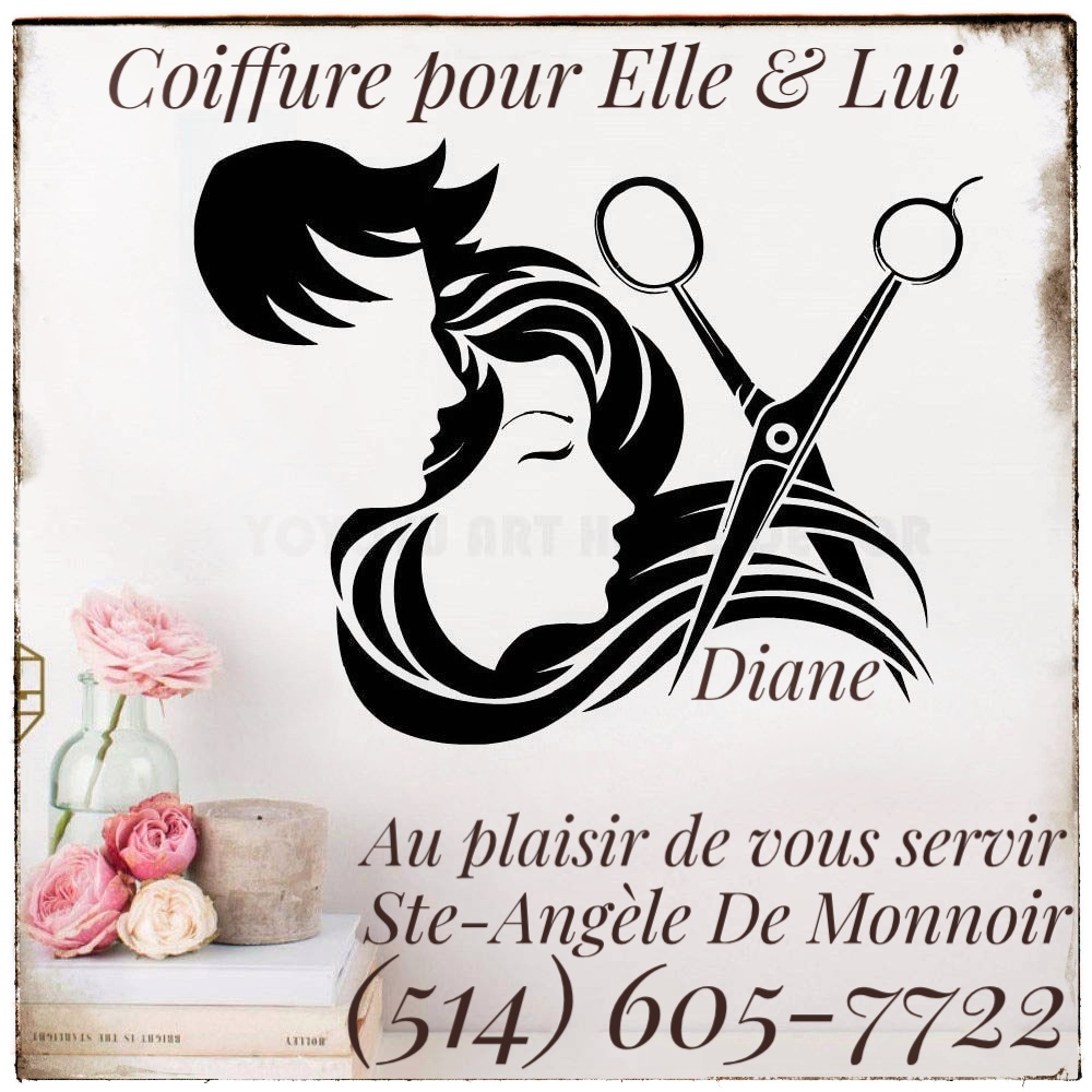Coiffure pour elle et lui | 27 Rue des Prés-Verts, Sainte-Angèle-de-Monnoir, QC J0L 1P0, Canada | Phone: (514) 605-7722
