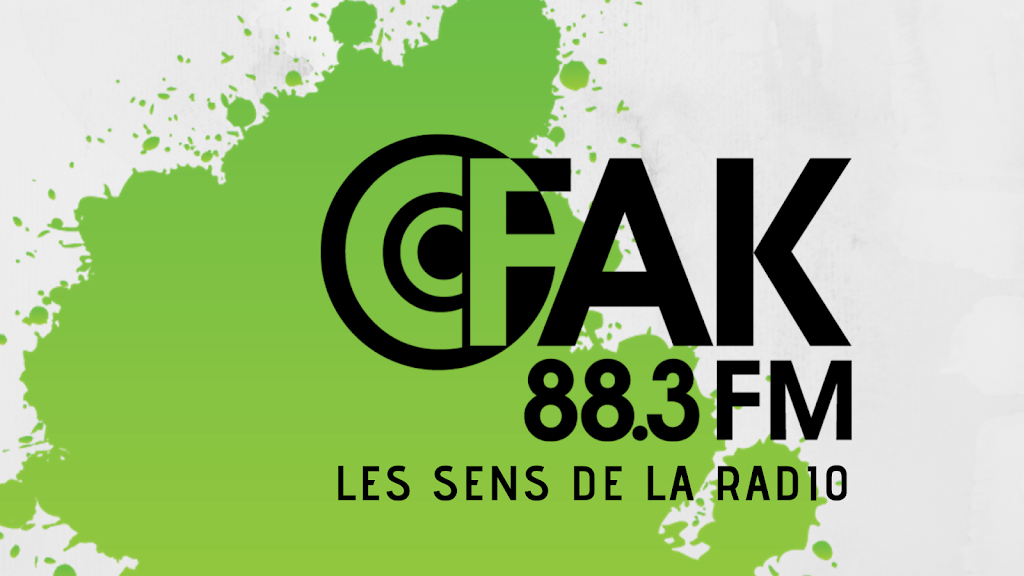 CFAK 88.3 FM | 2500 Boulevard de lUniversité Local G3-0003, Sherbrooke, QC J1K 2R1, Canada | Phone: (819) 821-8000 ext. 62693