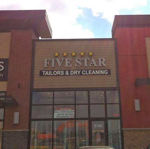 Five Star Tailors & dry cleaning | 5156 Windermere Blvd, Edmonton, AB T6W 0L9, Canada | Phone: (780) 902-8841