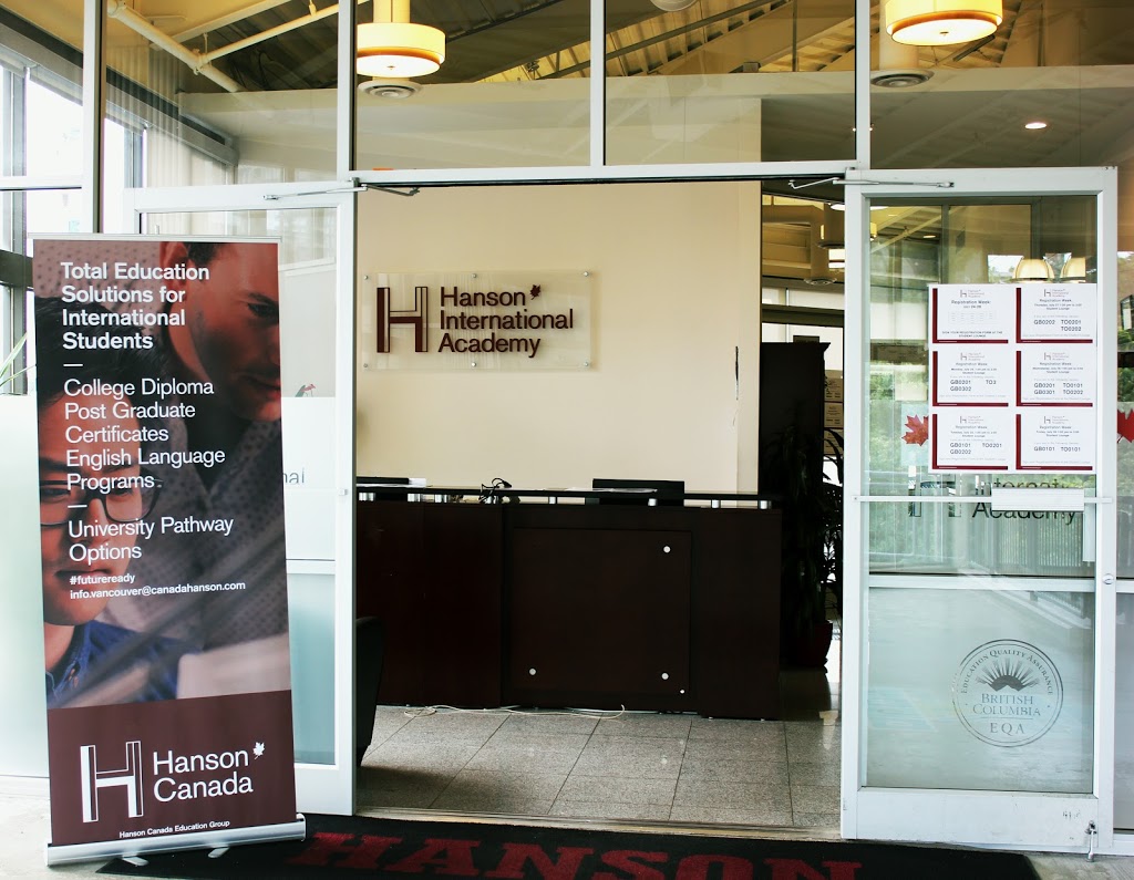 Hanson International Academy - Vancouver | 810 Quayside Dr #218, New Westminster, BC V3M 6B9, Canada | Phone: (604) 553-2835