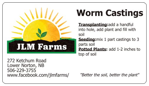 JLM Farms | 272 Ketchum Rd, Lower Norton, NB E5N 7V6, Canada | Phone: (506) 229-3755