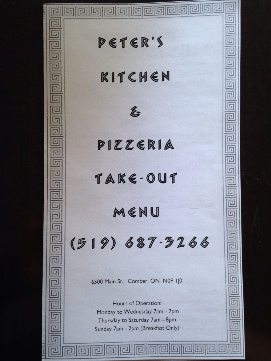 Peters Kitchen | 6500 Main St, Comber, ON N0P 1J0, Canada | Phone: (519) 687-3266
