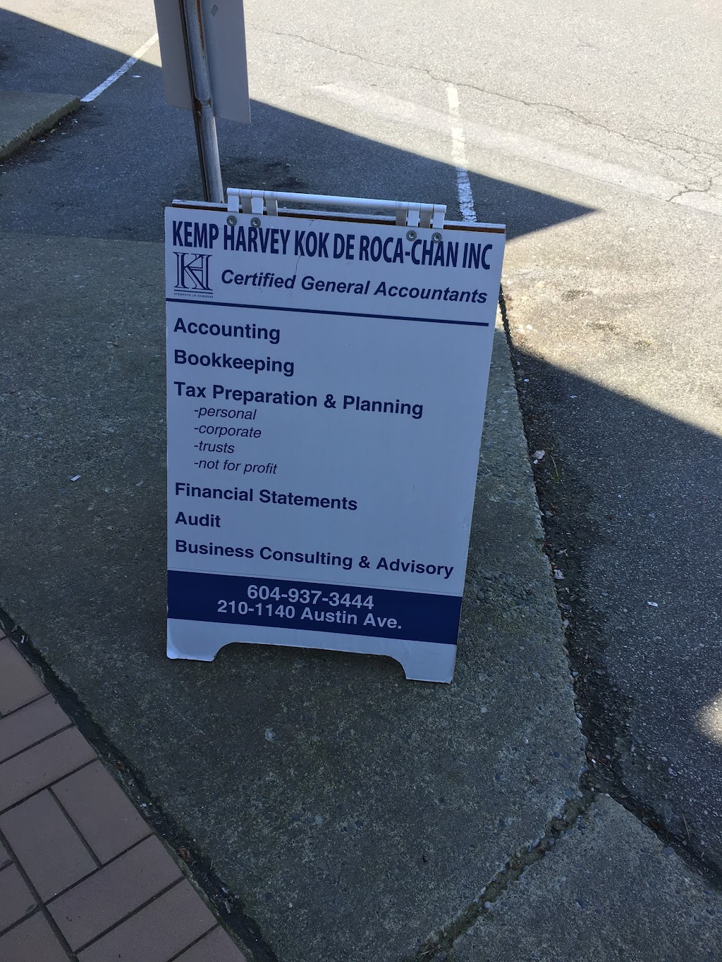 Kemp Harvey Kok De Roca-Chan Inc | 210 – 1140 Austin Ave, Coquitlam, BC V3K 3P5, Canada | Phone: (604) 937-3444