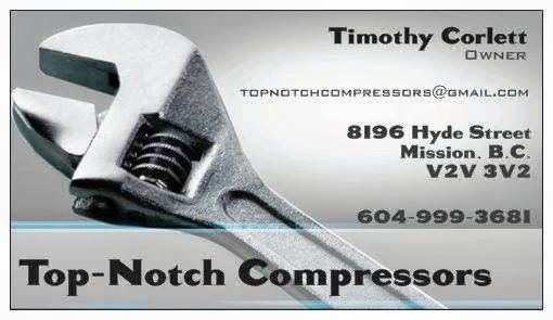 Top-Notch Compressors Limited | 8196 Hyde St, Mission, BC V2V 3V2, Canada | Phone: (604) 999-3681