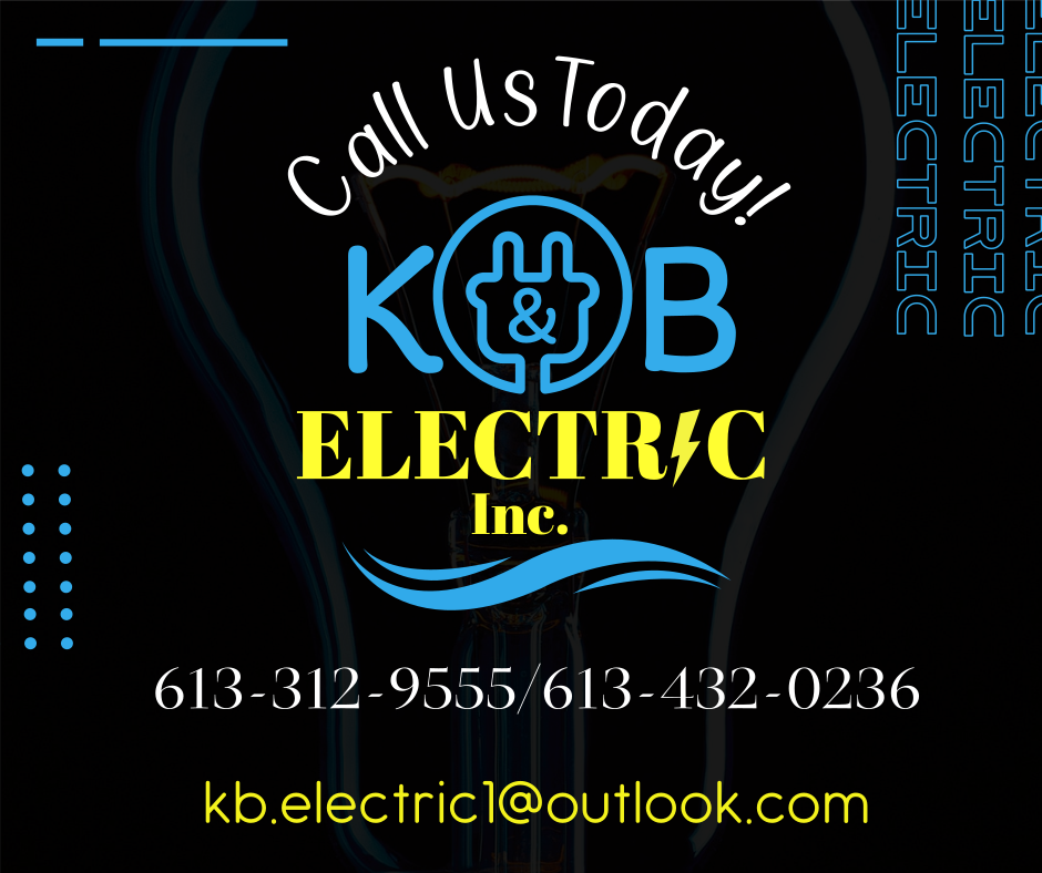 K&B Electric Inc. | electrician | 1410 Gillan Rd, Renfrew, ON K7V 0A5, Canada | 6133129555 OR +1 613-312-9555