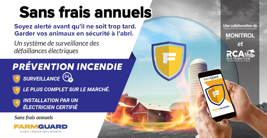 RCA Distribution | Distributeur Farmguard | 845 Rue Paul-Lussier, Sainte-Hélène-de-Bagot, QC J0H 1M0, Canada | Phone: (514) 652-5967