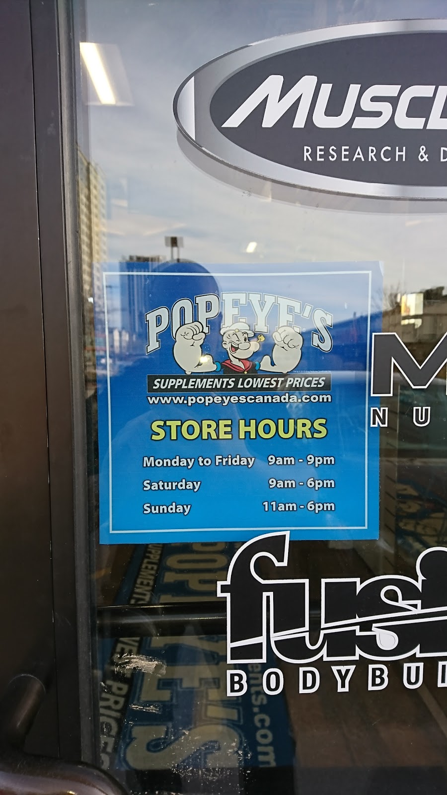Popeyes Supplements Waterloo | 158 University Ave W #3, Waterloo, ON N2L 3E9, Canada | Phone: (519) 489-4936