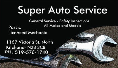 Super Auto Service | 1167 Victoria St N, Kitchener, ON N2B 3C8, Canada | Phone: (519) 576-1740
