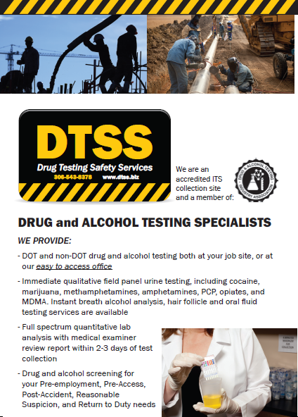 Drug Testing Safety Services | Emerald Park, SK S4L 0B8, Canada | Phone: (306) 543-8378