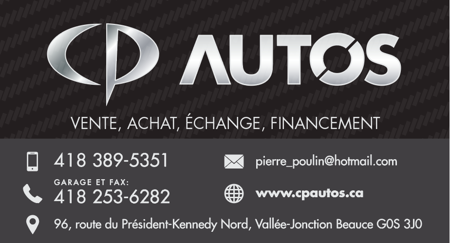 C P Autos Occasions | 96 Route du Président Kennedy N, Vallée-Jonction, QC G0S 3J0, Canada | Phone: (418) 389-5351