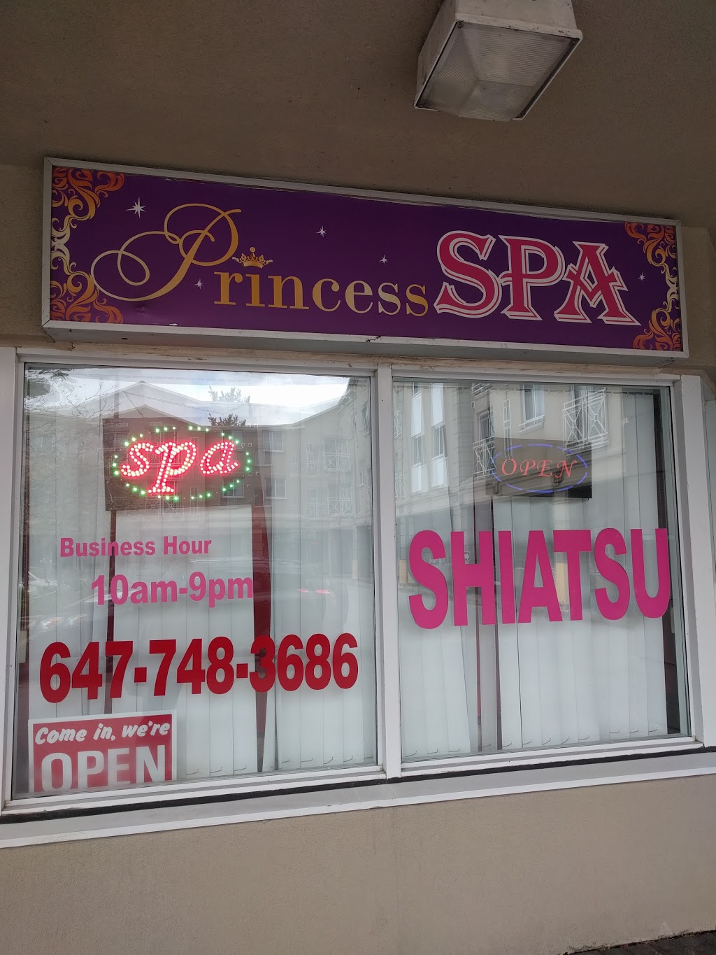 Princess Spa | spa | 2351 Kennedy Rd #108, Scarborough, ON M1T 3G9, Canada | 6477483686 OR +1 647-748-3686