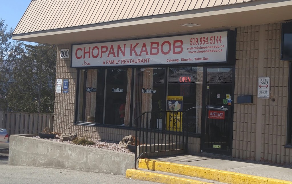 Chopan Kabob Restaurant | 200 Highland Rd W, Kitchener, ON N2M 3C2, Canada | Phone: (519) 954-5144