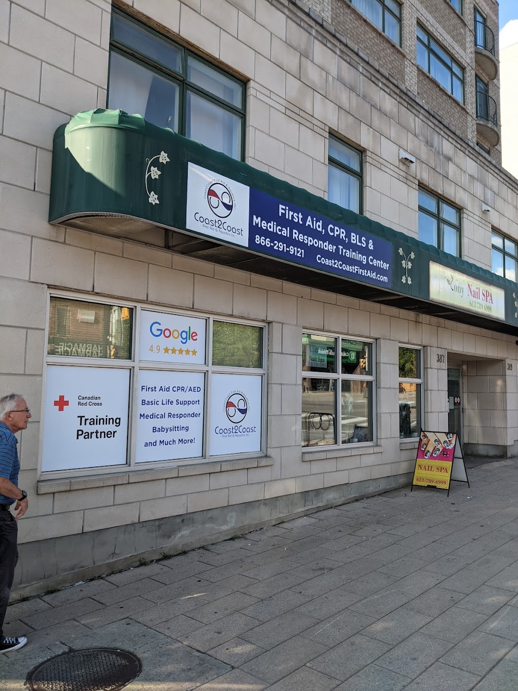 Coast2Coast First Aid/CPR - Ottawa | 385 Rideau St, Ottawa, ON K1N 1H6, Canada | Phone: (866) 291-9121