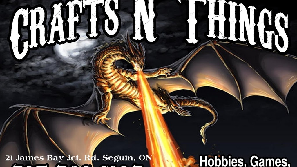 Crafts N Things Hobbies & Games | 21 James Bay Junction Rd, Seguin, ON P2A 0B2, Canada | Phone: (705) 746-6107