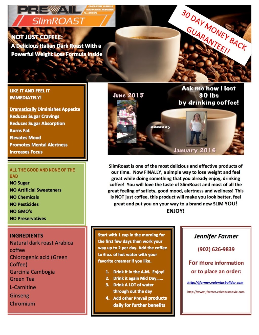 Jennifers Skinny Coffee | 26 Rue Montalet, Beaumont, AB T4X 1S8, Canada | Phone: (902) 626-9839