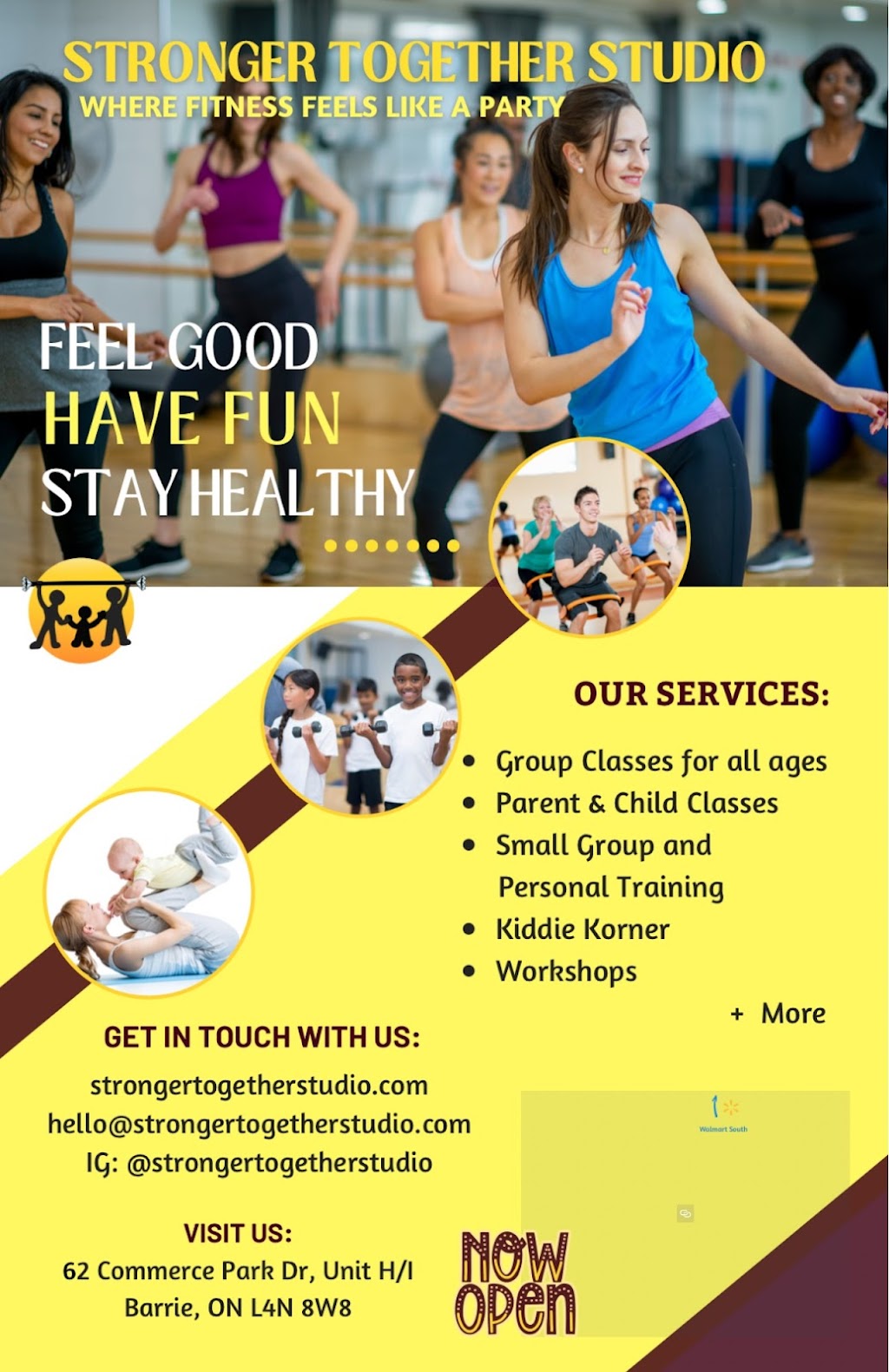 Stronger Together Family Fitness Barrie | 62 Commerce Park Dr Unit H/I, Barrie, ON L4N 8W8, Canada | Phone: (705) 881-7133
