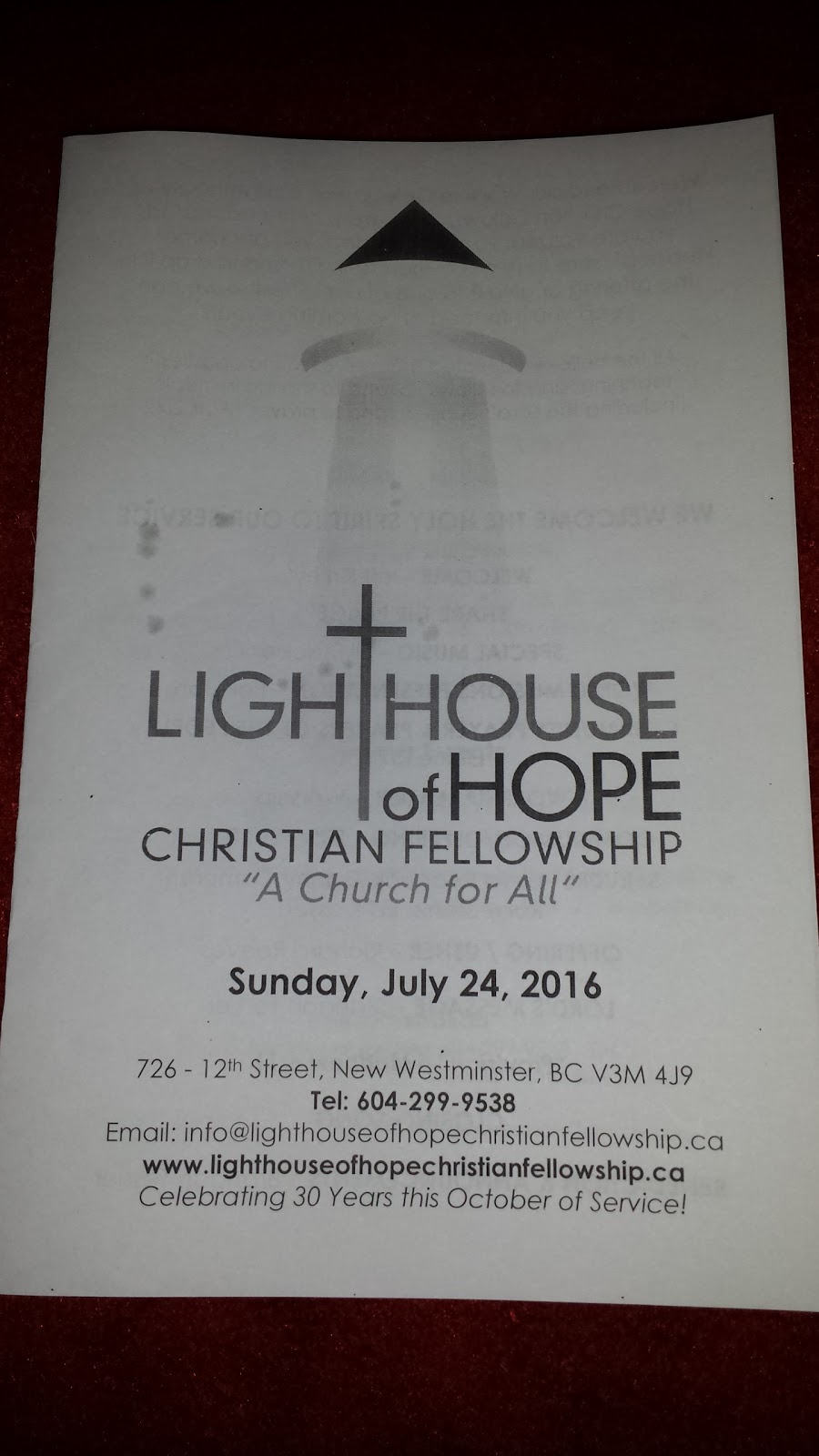 Lighthouse Of Hope Christian Feĺlowship | 726 12th St, New Westminster, BC V3M 2N1, Canada | Phone: (604) 299-9538
