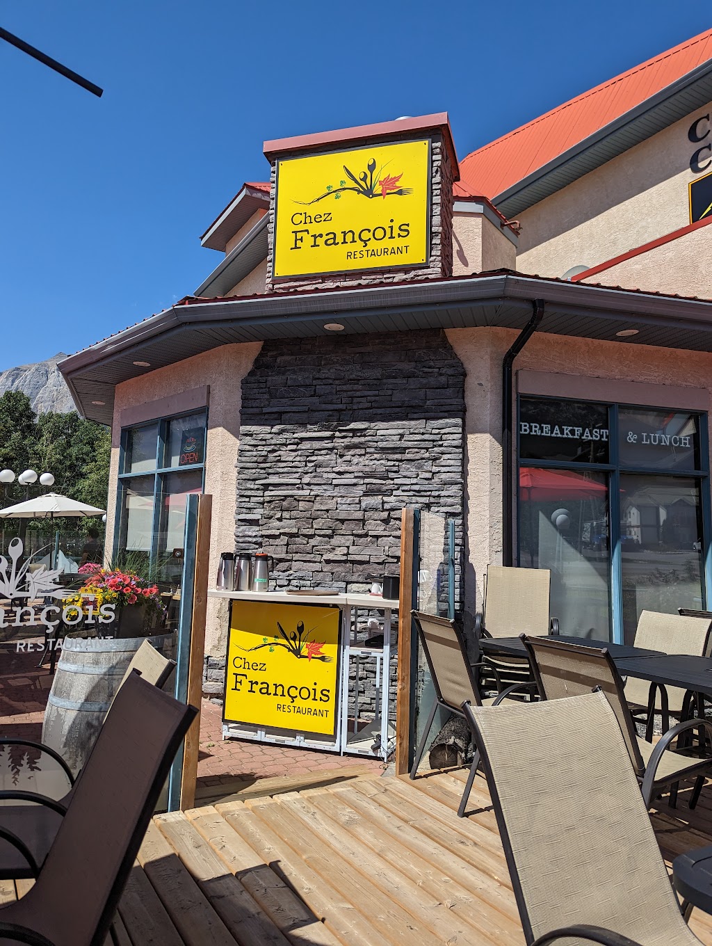 Chez Francois Restaurant and patio | 1716 Bow Valley Trail, Canmore, AB T1W 2X3, Canada | Phone: (403) 678-6111