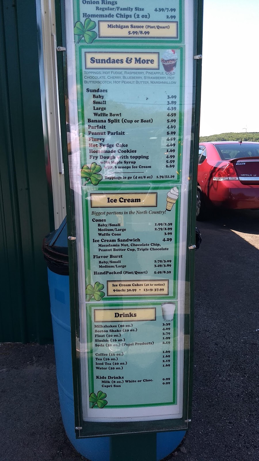 Harrigans Fast Food & Soft Ice Cream | 6277 NY-374, Chateaugay, NY 12920, USA | Phone: (518) 425-3545