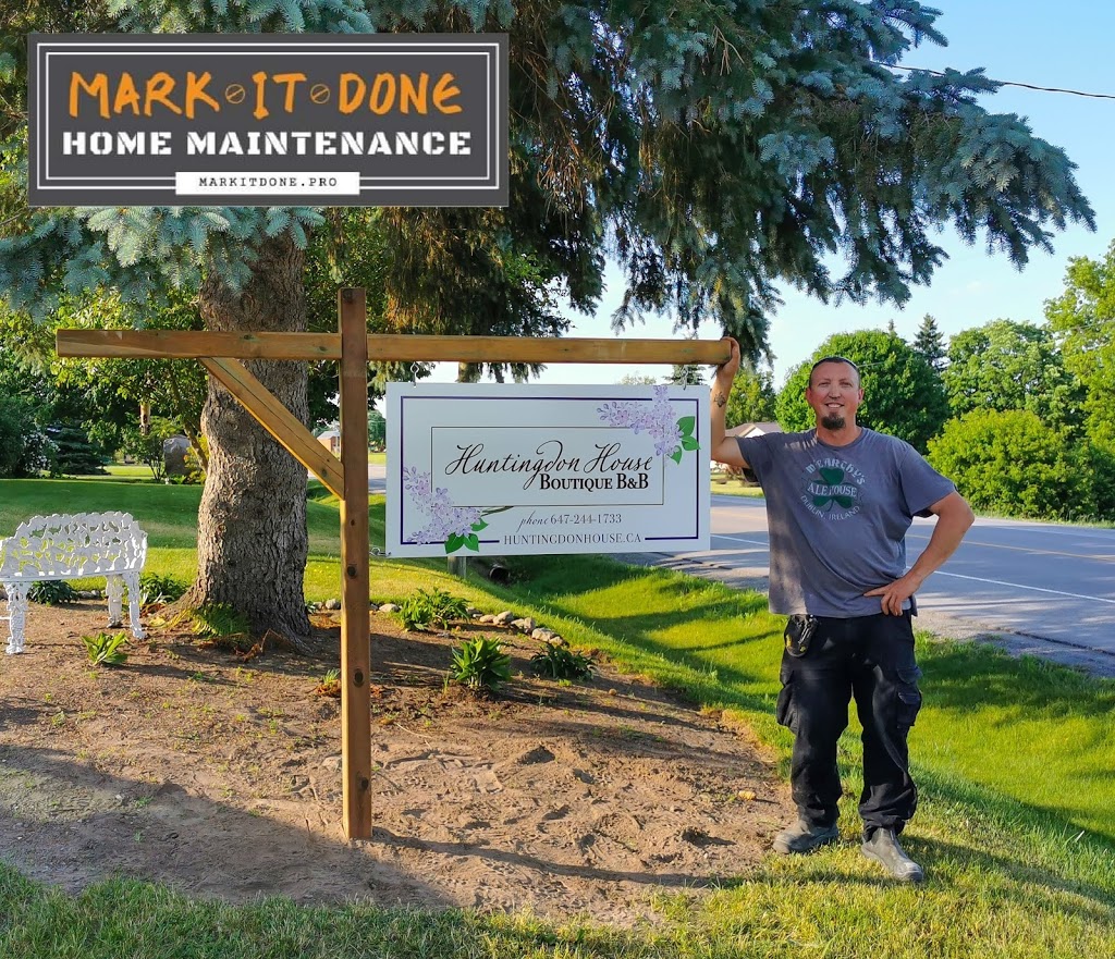 Mark It Done | 158 Holly Dr, Stirling, ON K0K 3E0, Canada | Phone: (613) 849-9828