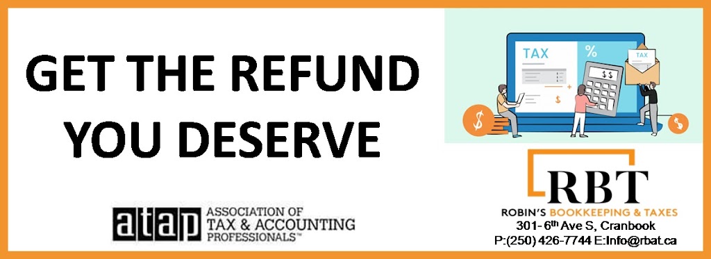 Robins Bookkeeping & Taxes | 301 6 Ave S, Cranbrook, BC V1C 2H9, Canada | Phone: (250) 426-7744