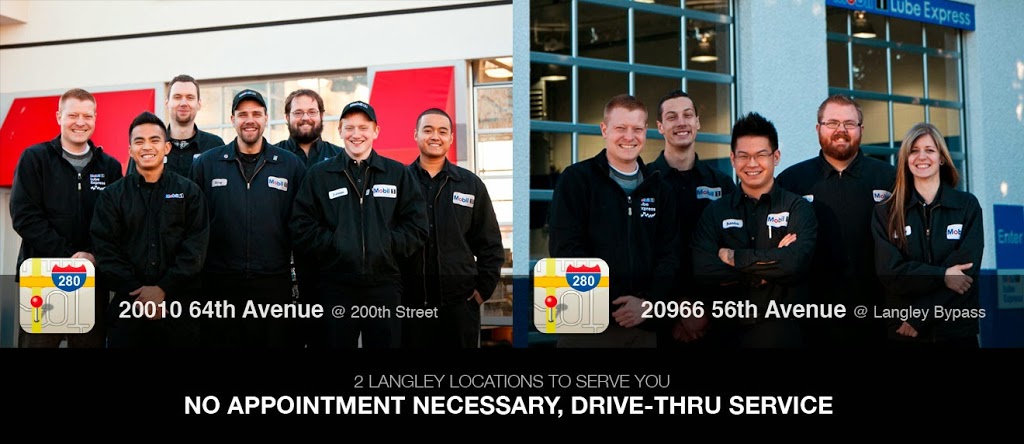 Mobil 1 Lube Express | 20966 56 Ave, Langley City, BC V3A 7Z3, Canada | Phone: (604) 530-2292