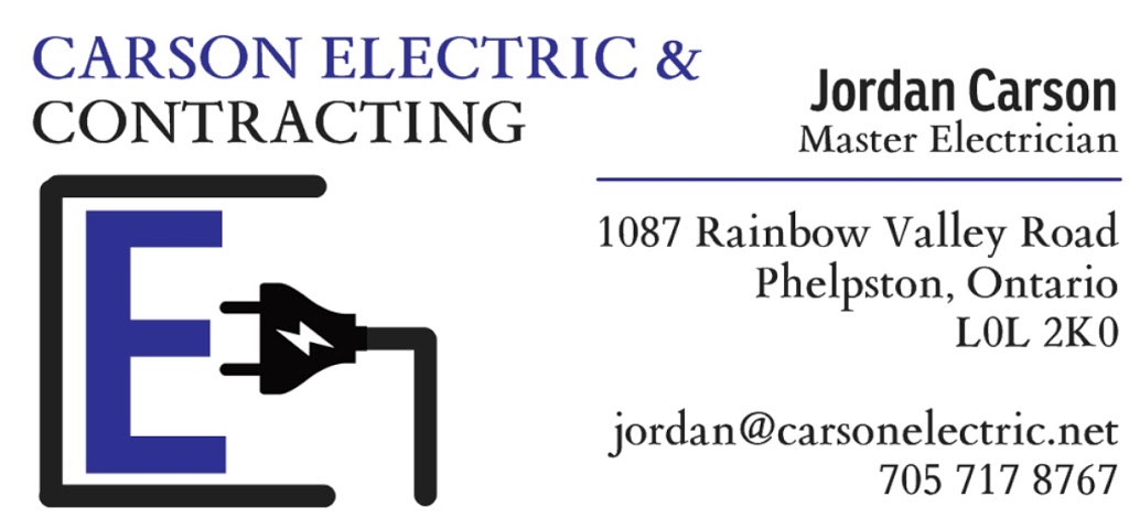 Carson Electric and Contracting Ltd. | Horseshoe Valley Rd W, Phelpston, ON L0L 2K0, Canada | Phone: (705) 717-8767