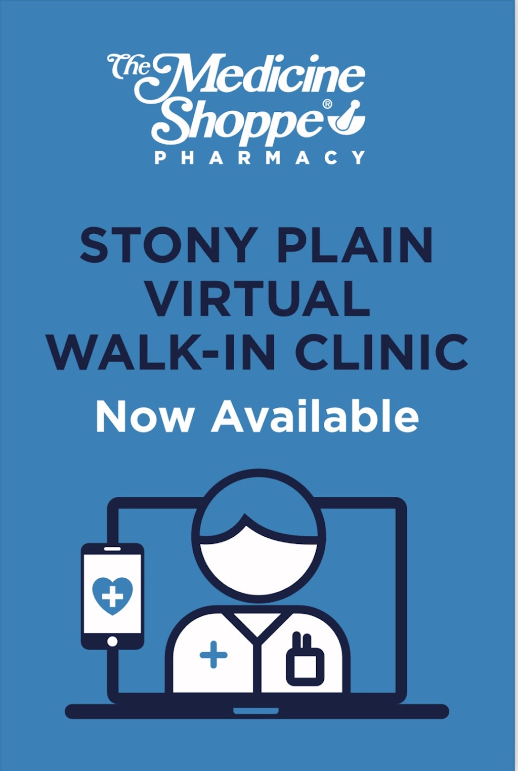 Stony Plain Virtual Walk In Clinic | Located Inside Medicine Shoppe, 4807 44 Ave Unit 103, Stony Plain, AB T7Z 1V5, Canada | Phone: (780) 968-9646