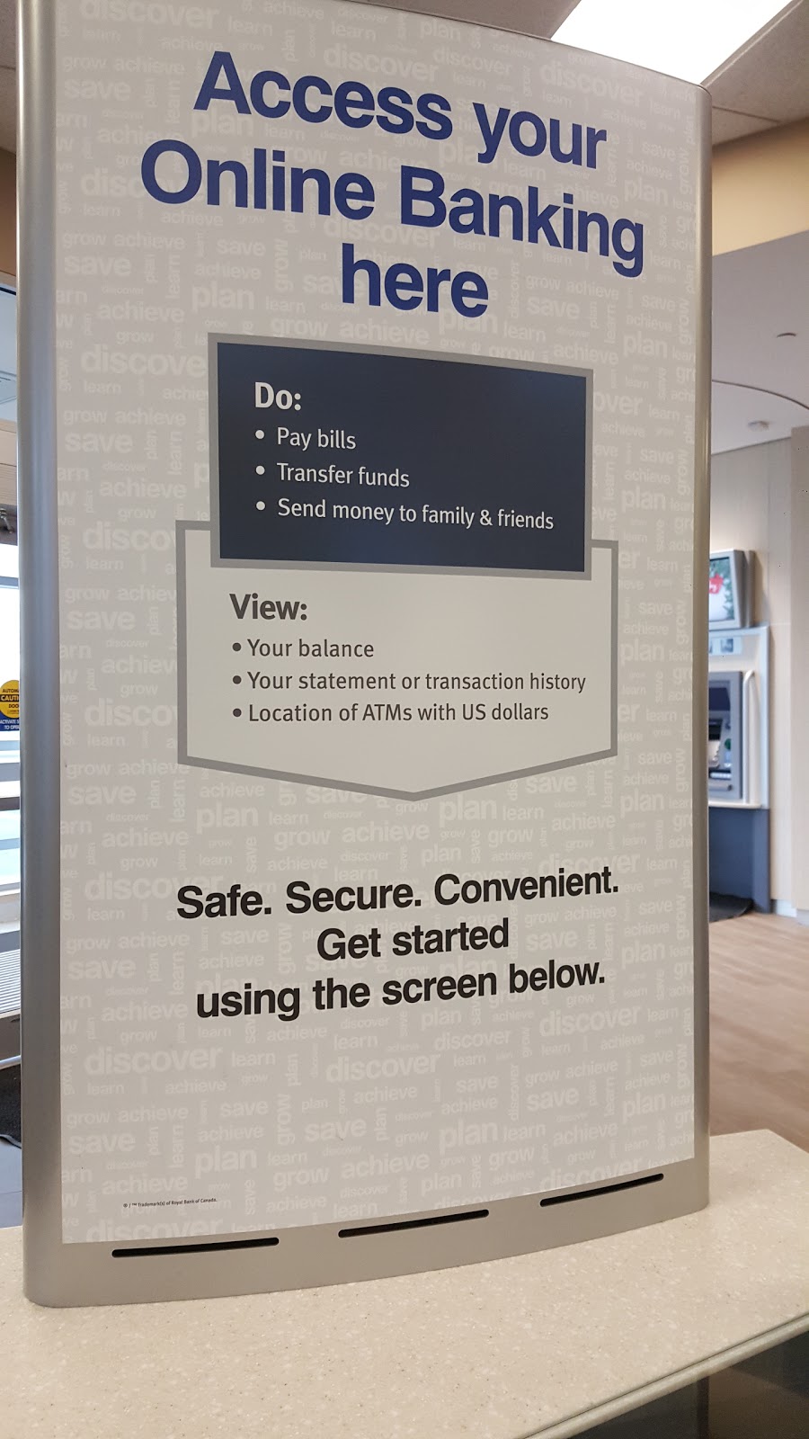 RBC Royal Bank | 7163 Yonge St Unit 109, Markham, ON L3T 0C6, Canada | Phone: (905) 881-4920