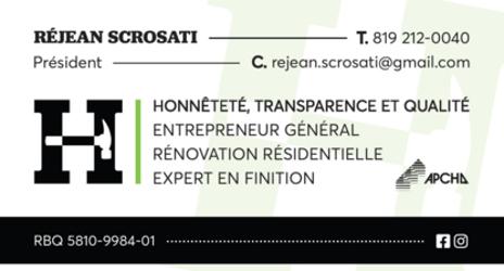 HONESTA Construction et Rénovation Inc. | 279 Rue Morin, Windsor, QC J1S 0A2, Canada | Phone: (819) 212-0040