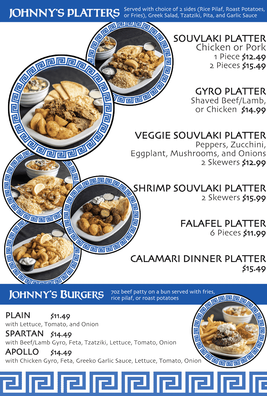 Johnny Greekos | 1070 Rest Acres Rd, Paris, ON N3L 0B5, Canada | Phone: (519) 442-4433