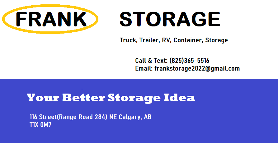 Frank Storage | 116 St NE #11500, Calgary, AB T1X 0M7, Canada | Phone: (825) 365-5516