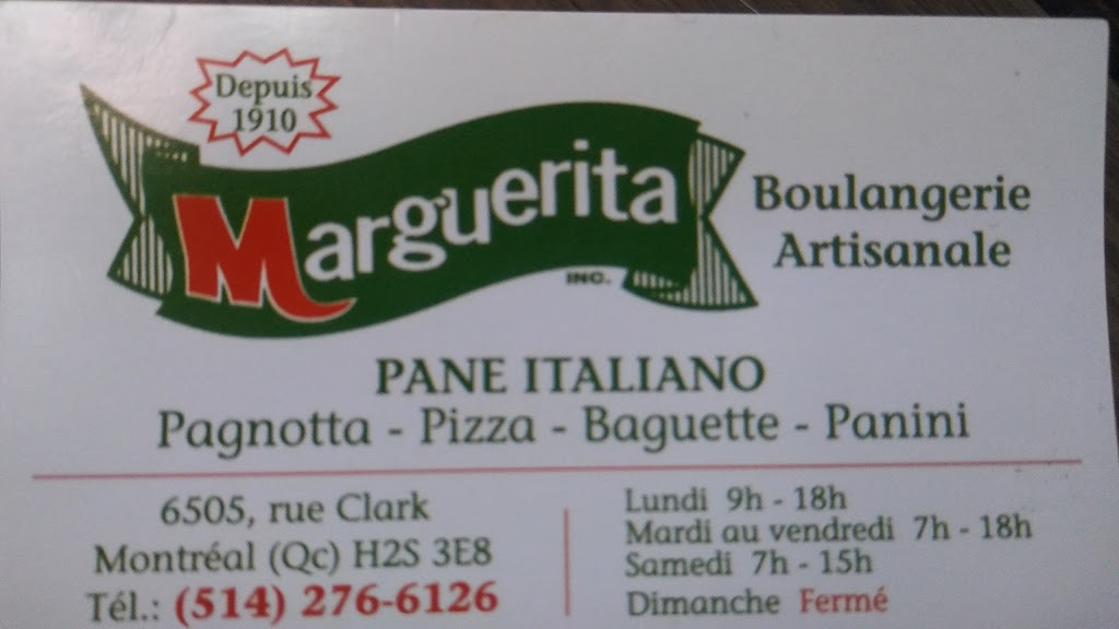 Boulangerie Marguerita | 6505 Rue Clark, Montréal, QC H2S 3E8, Canada | Phone: (514) 276-6126