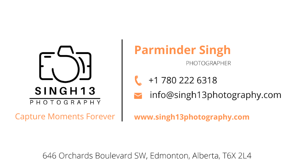 Singh13 Photography | 646 Orchards Blvd SW, Edmonton, AB T6X 2L4, Canada | Phone: (780) 222-6318