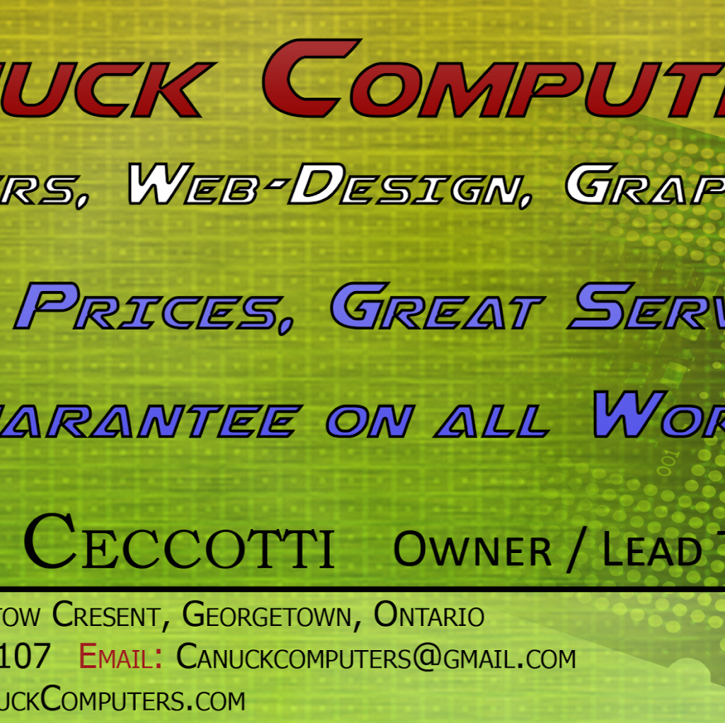 Canuck Computers | 9 Ewing St, Georgetown, ON L7G 2P6, Canada | Phone: (416) 931-5107