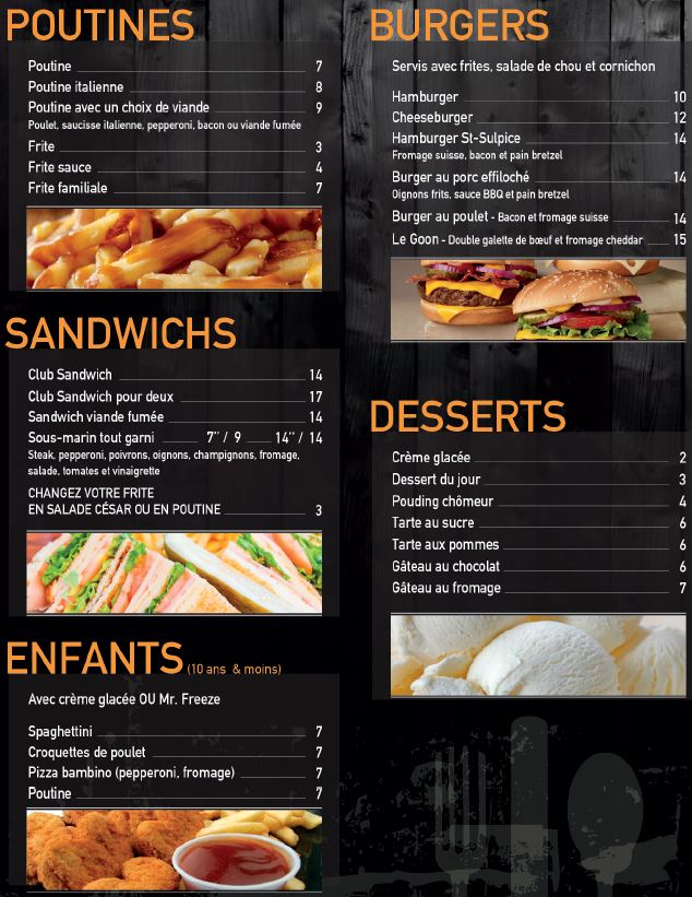 Resto Le St-Sulpice | 714 Rue Notre-Dame, Saint-Sulpice, QC J5W 3X2, Canada | Phone: (450) 589-4884