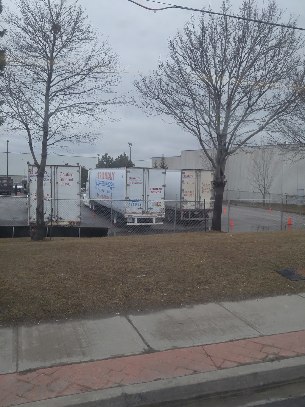 Friendly Truck Driving Schools Training Yard | 430 Nugget Ave, Scarborough, ON M1S 5E1, Canada | Phone: (416) 291-9075