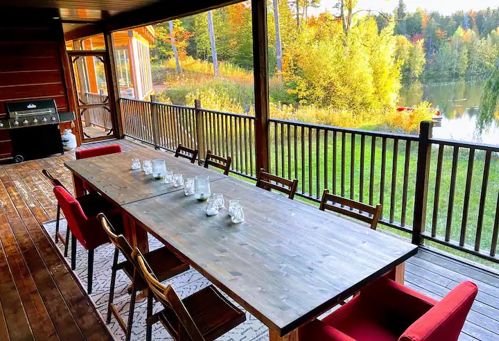 Chalet by the Lake with Indoor Pool | 3 Chem. des Papillons, Sainte-Anne-des-Lacs, QC J0R 1B0, Canada | Phone: (647) 879-1986