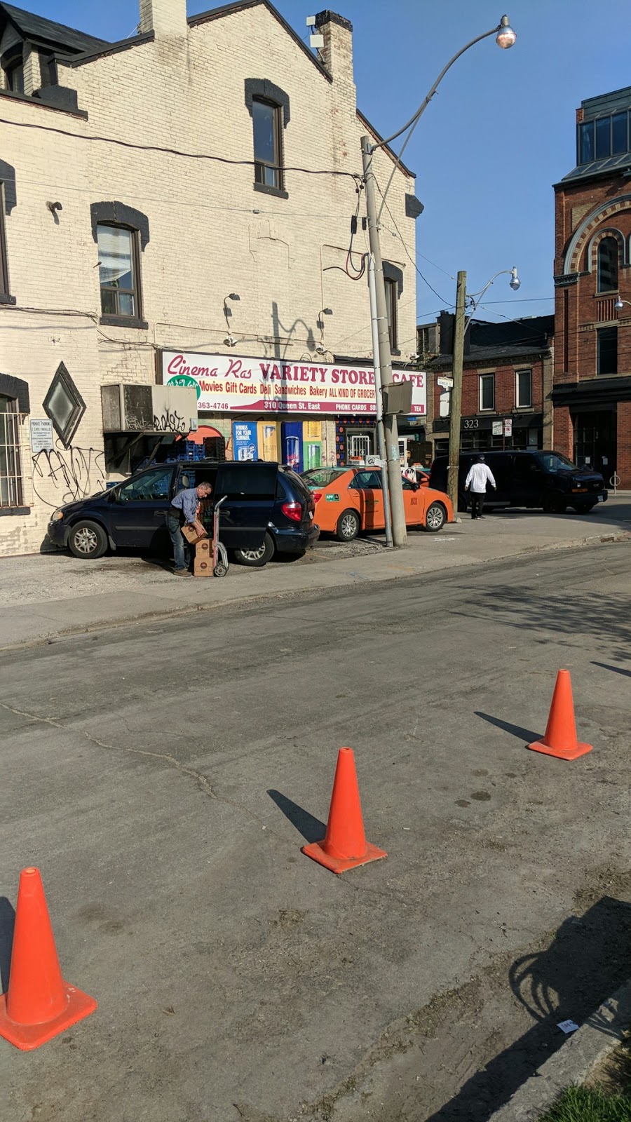 Cinema-ras Variety Store & Cafe | 310 Queen St E, Toronto, ON M5A 1S8, Canada | Phone: (416) 363-4746