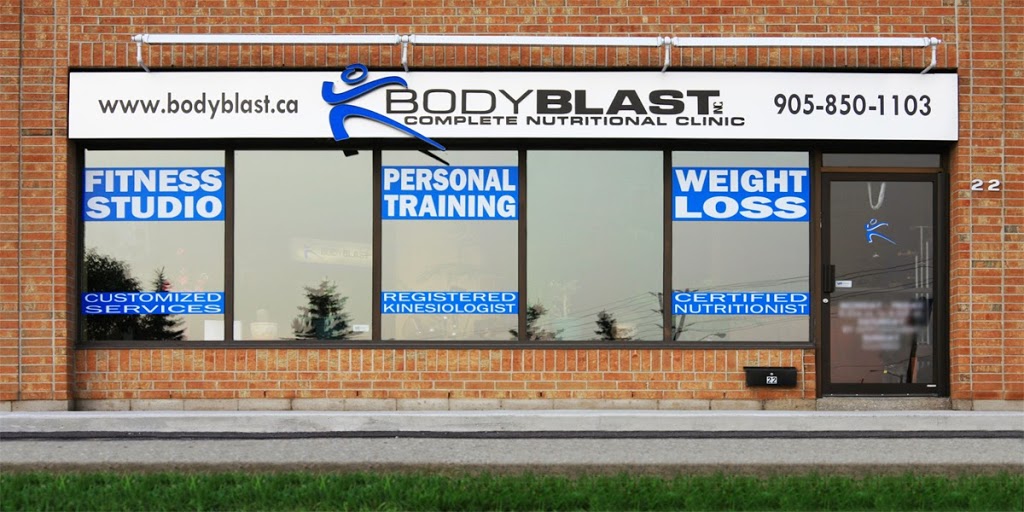 Body Blast Health & Wellness | 4370 Steeles Ave W #22, Woodbridge, ON L4L 4Y4, Canada | Phone: (905) 850-1103
